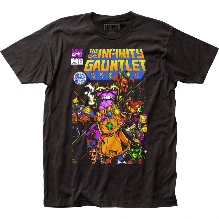 The Infinity Gauntlet 1 Comic Cover Mens T-Shirt Image 1