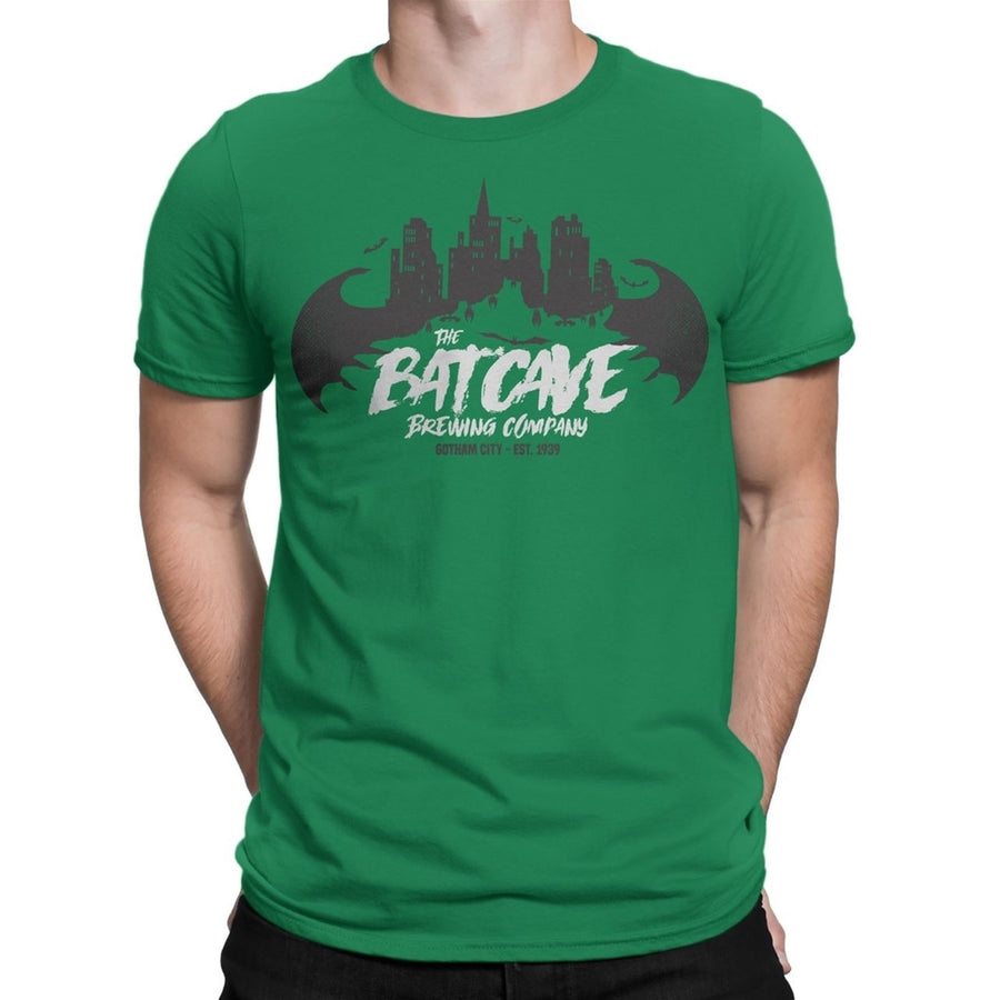 The Batcave Brewing Company Mens T-Shirt Image 1