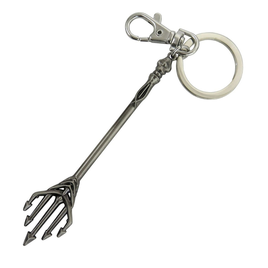 Aquaman Trident Pewter Keychain Image 1