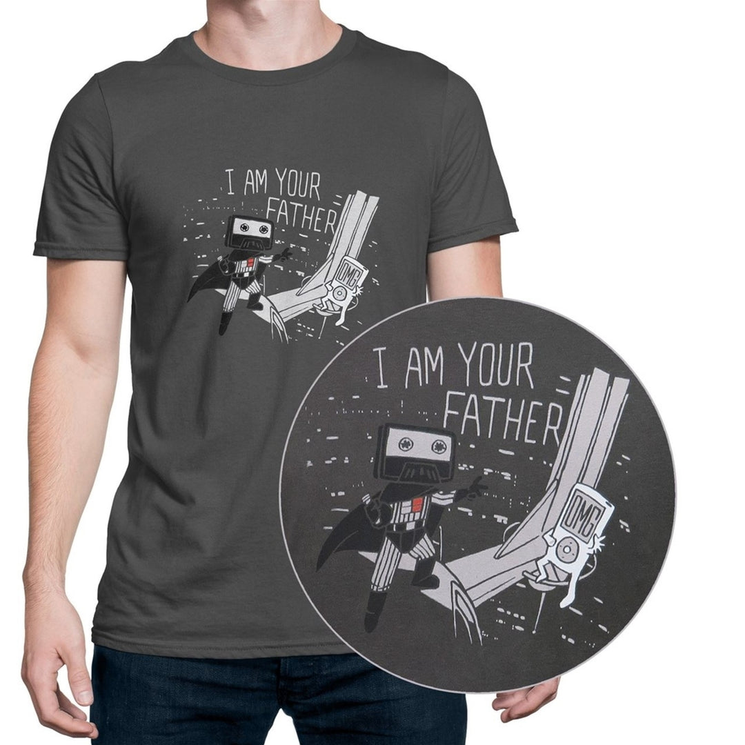 I Am Your Father Cassette Mens T-Shirt Image 1