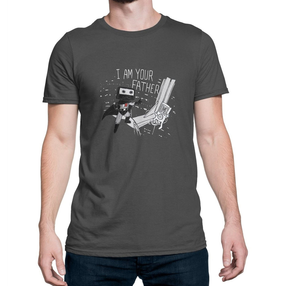 I Am Your Father Cassette Mens T-Shirt Image 2