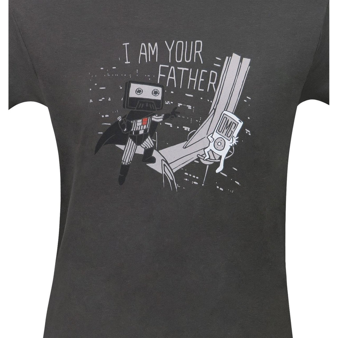 I Am Your Father Cassette Mens T-Shirt Image 3