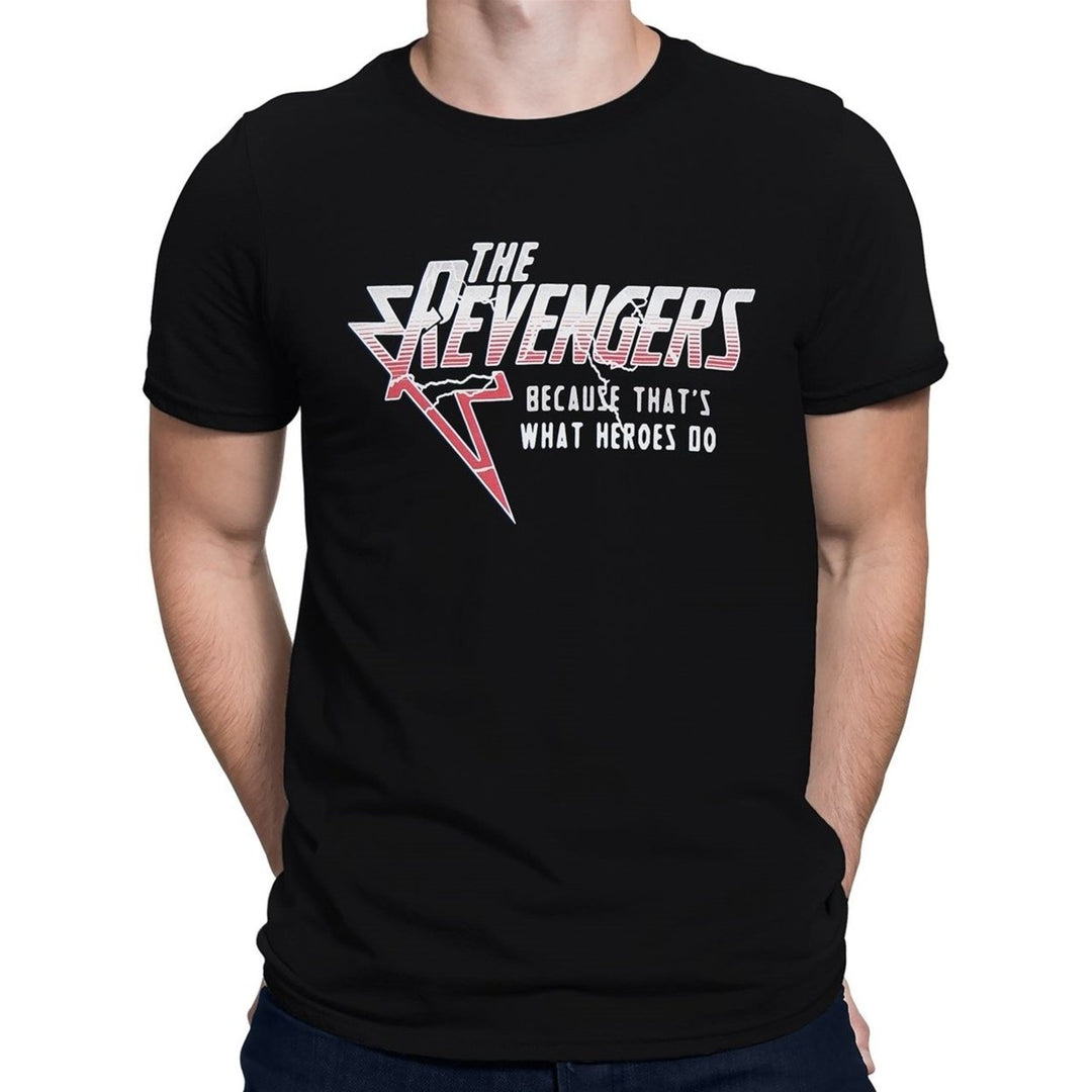 The Revengers Thats What Heroes Do Mens T-Shirt Image 1