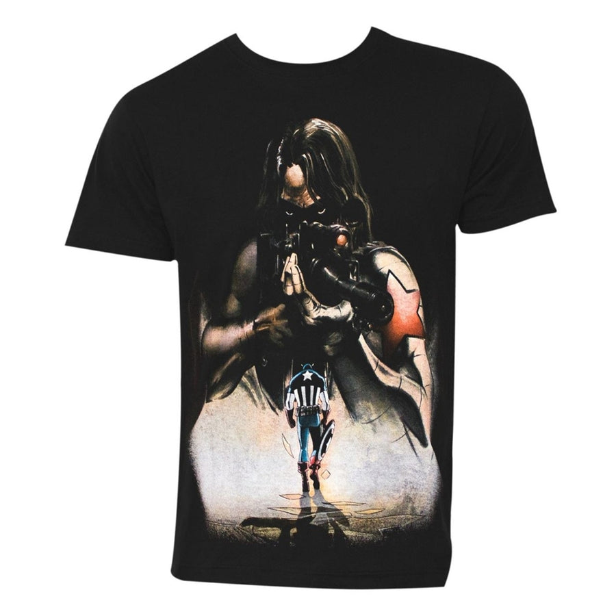 Winter Soldier No Regrets Mens T-Shirt Image 1