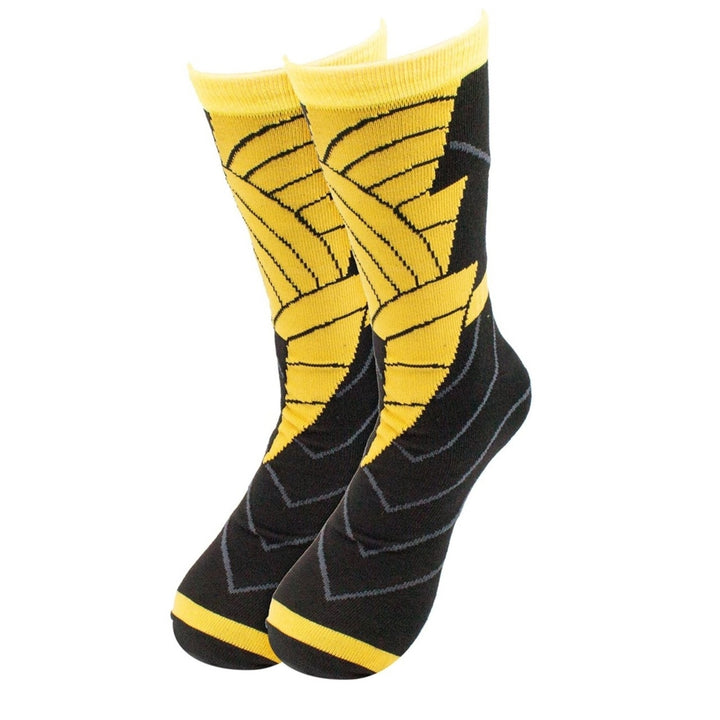 Black Adam Costume Crew Socks Image 1