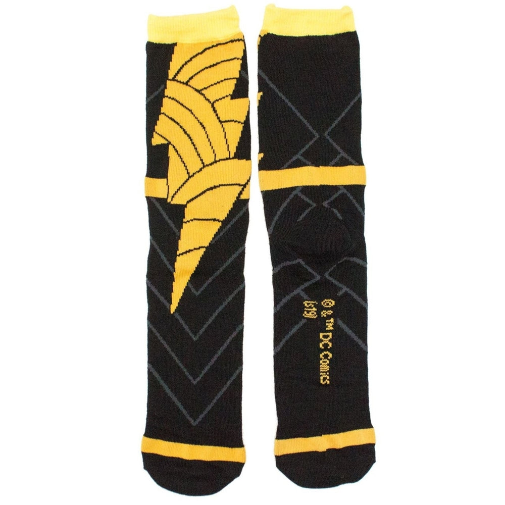 Black Adam Costume Crew Socks Image 2