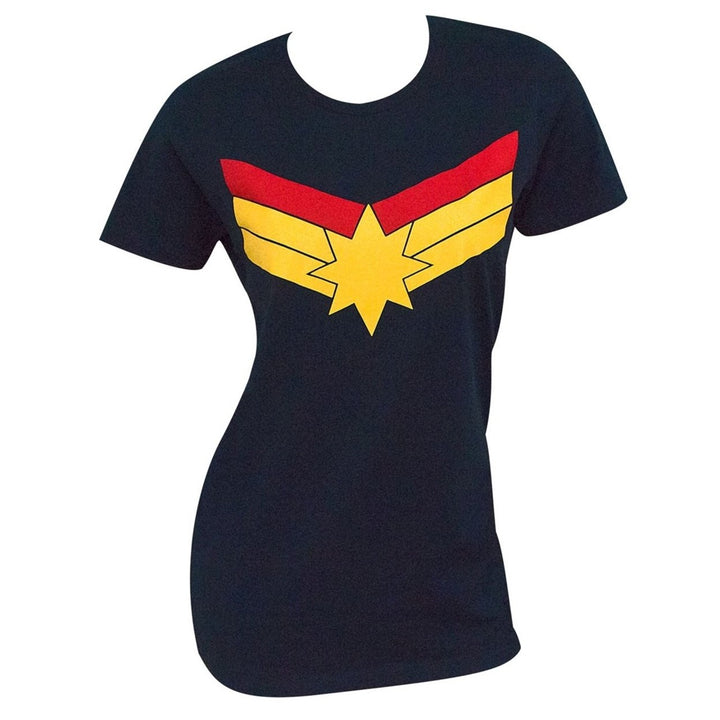 Captain Marvel Symbol Womens Standard T-Shirt Image 1