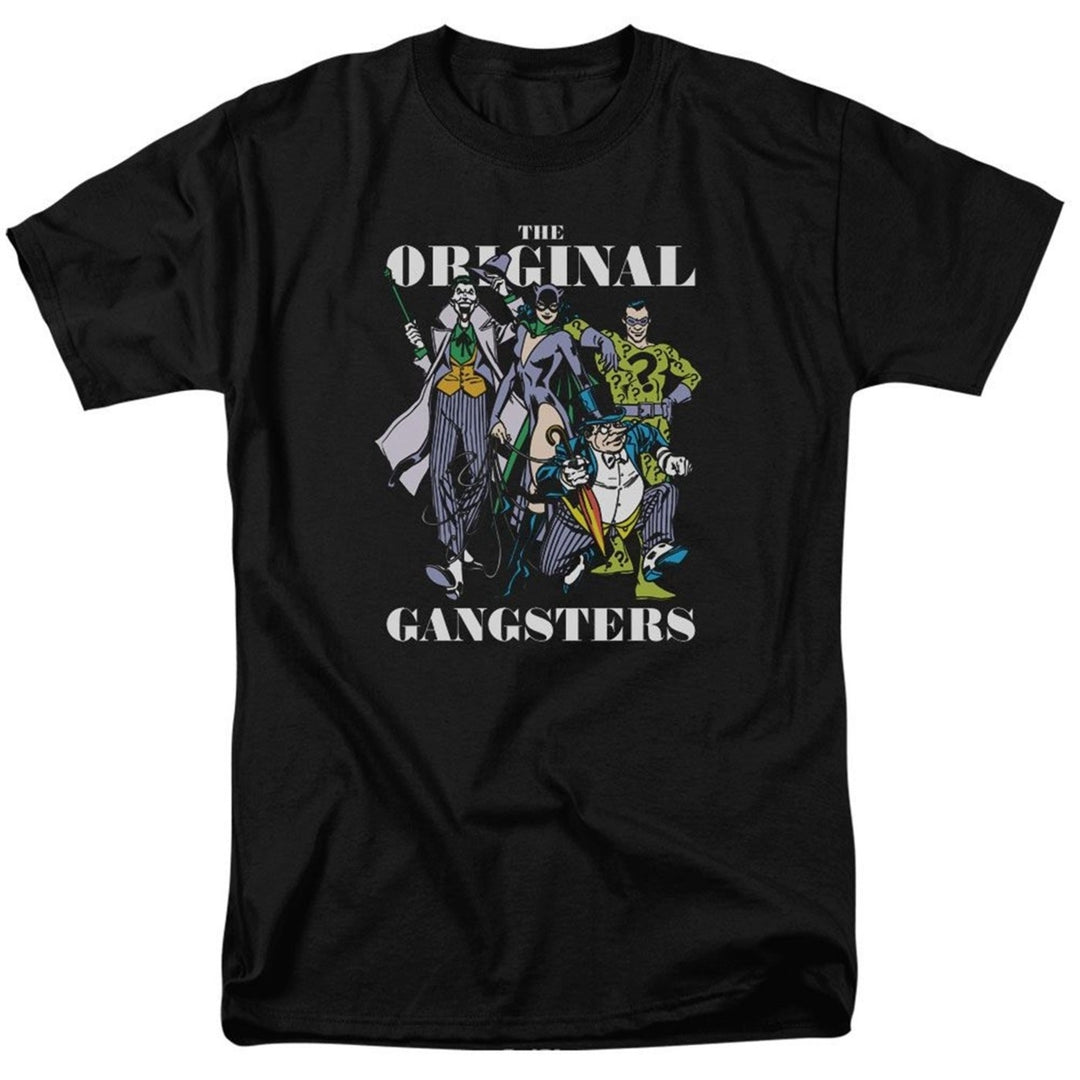 The Original Gansters Batmans Villains Mens T-Shirt Image 1