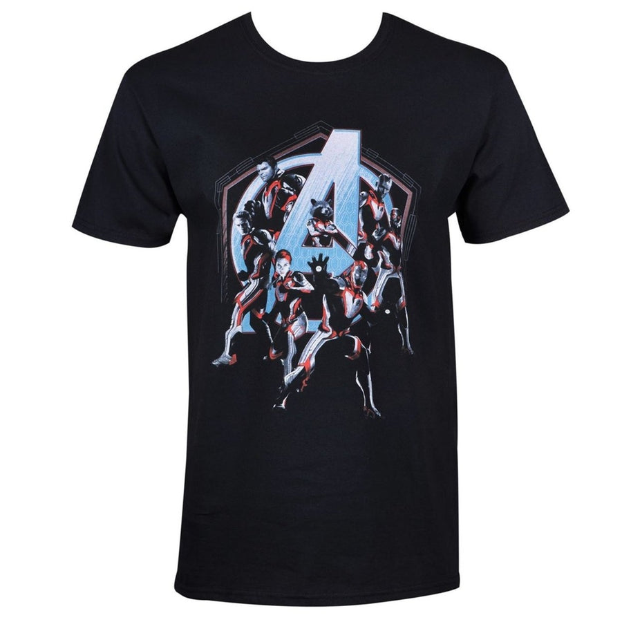 Avengers Endgame Quantum Armor Team Mens T-Shirt Image 1