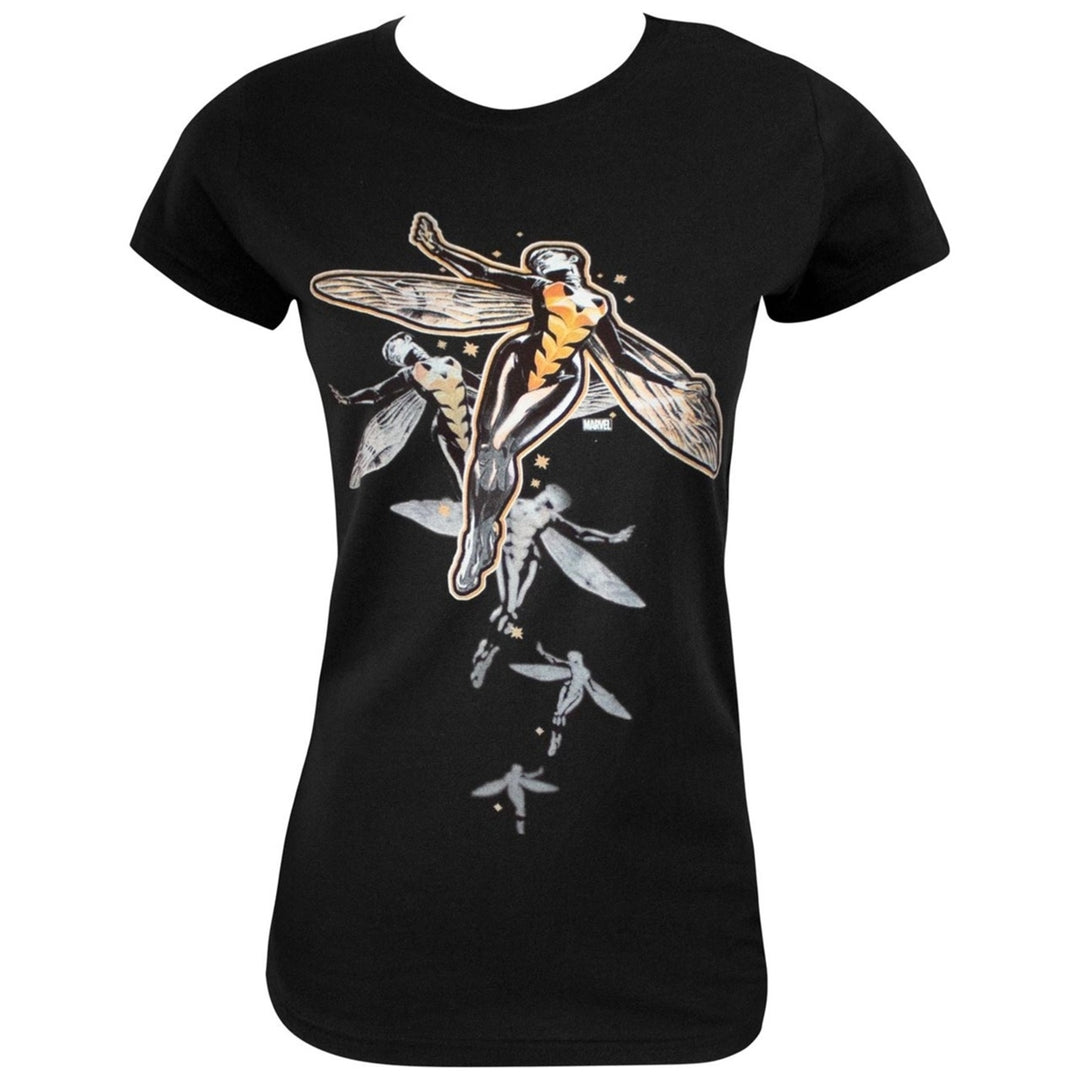 Wasp Flying Womens T-Shirt Image 1