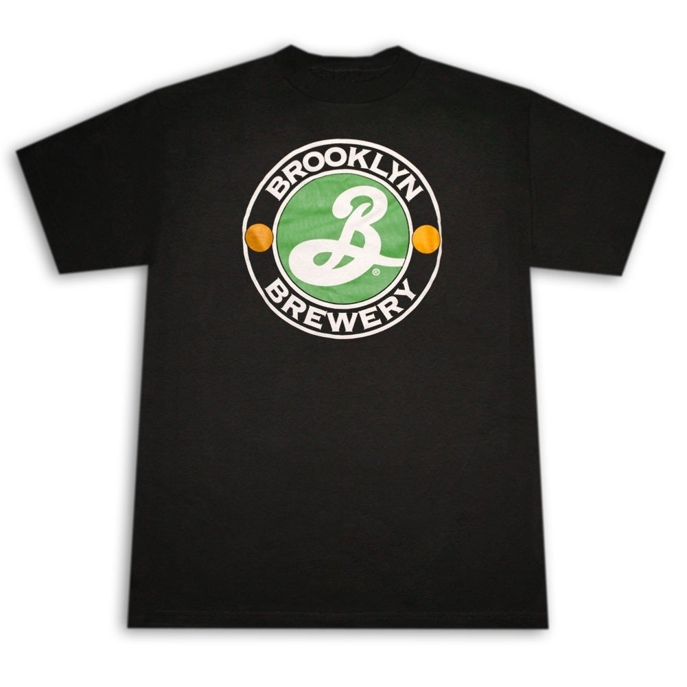 Brooklyn Brewery Beer Logo Mens Black T-Shirt Image 1