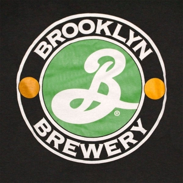 Brooklyn Brewery Beer Logo Mens Black T-Shirt Image 2