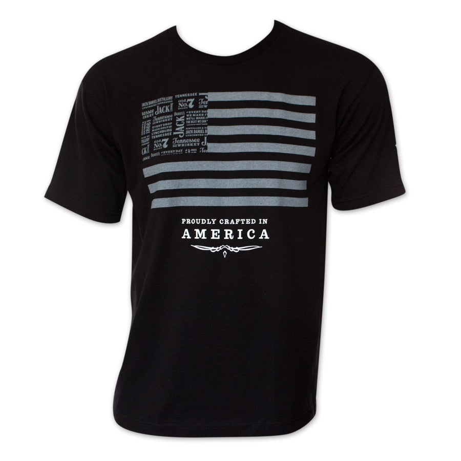 Jack Daniels American Flag T-Shirt Image 1