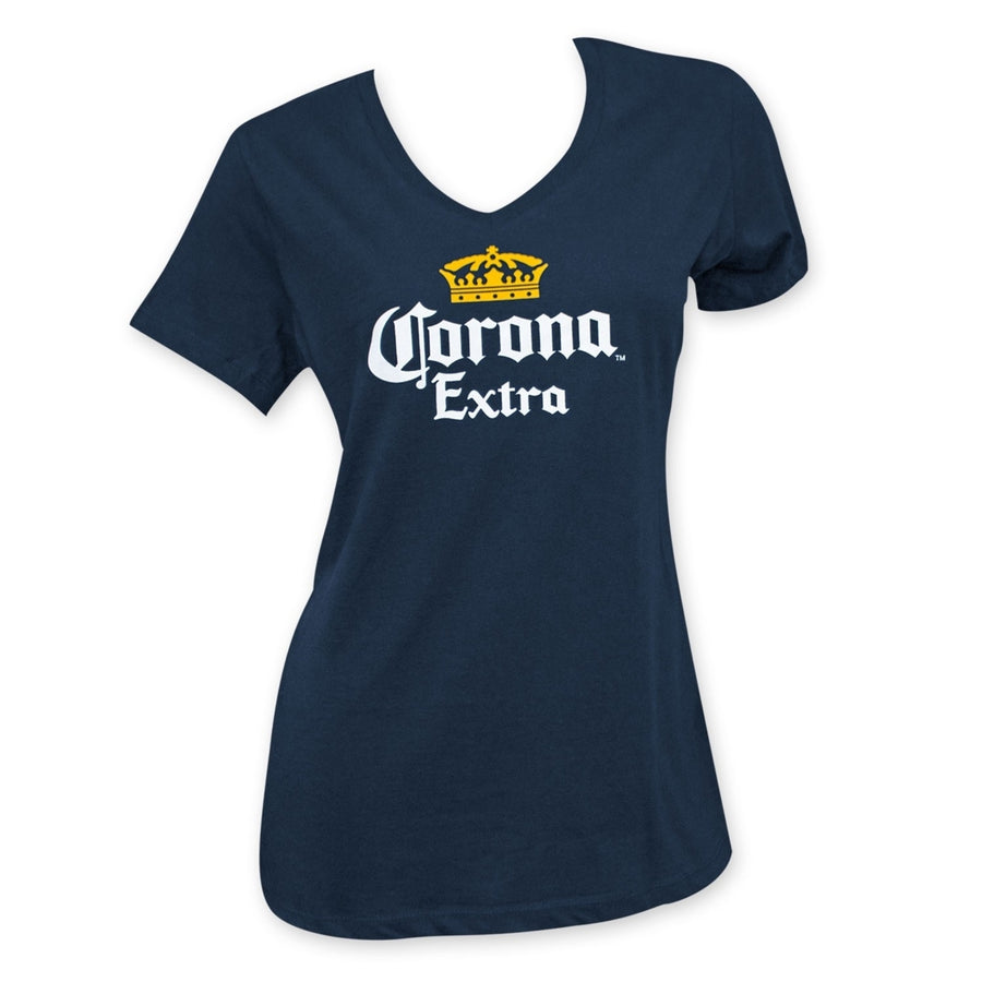 Corona Extra Womens Beer Logo V-Neck Image 1