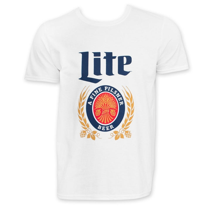 Miller Lite Logo White T-Shirt Image 1