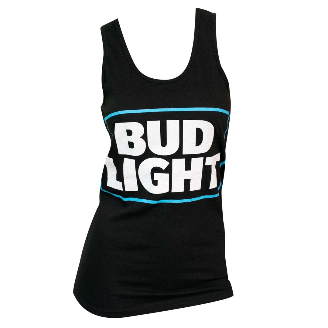 Womens Bud Light Black Tank Top Image 1