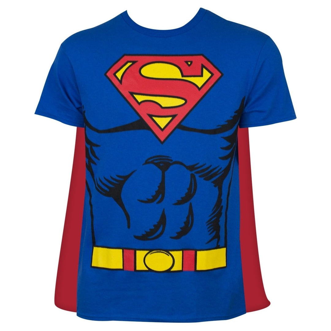 Superman Cape Costume Tee Shirt Image 1