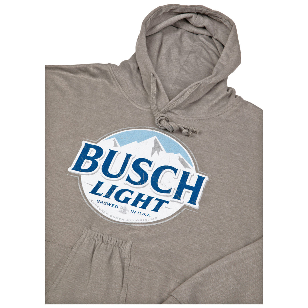 Busch Light Round Logo Beer Pouch Hoodie Image 4