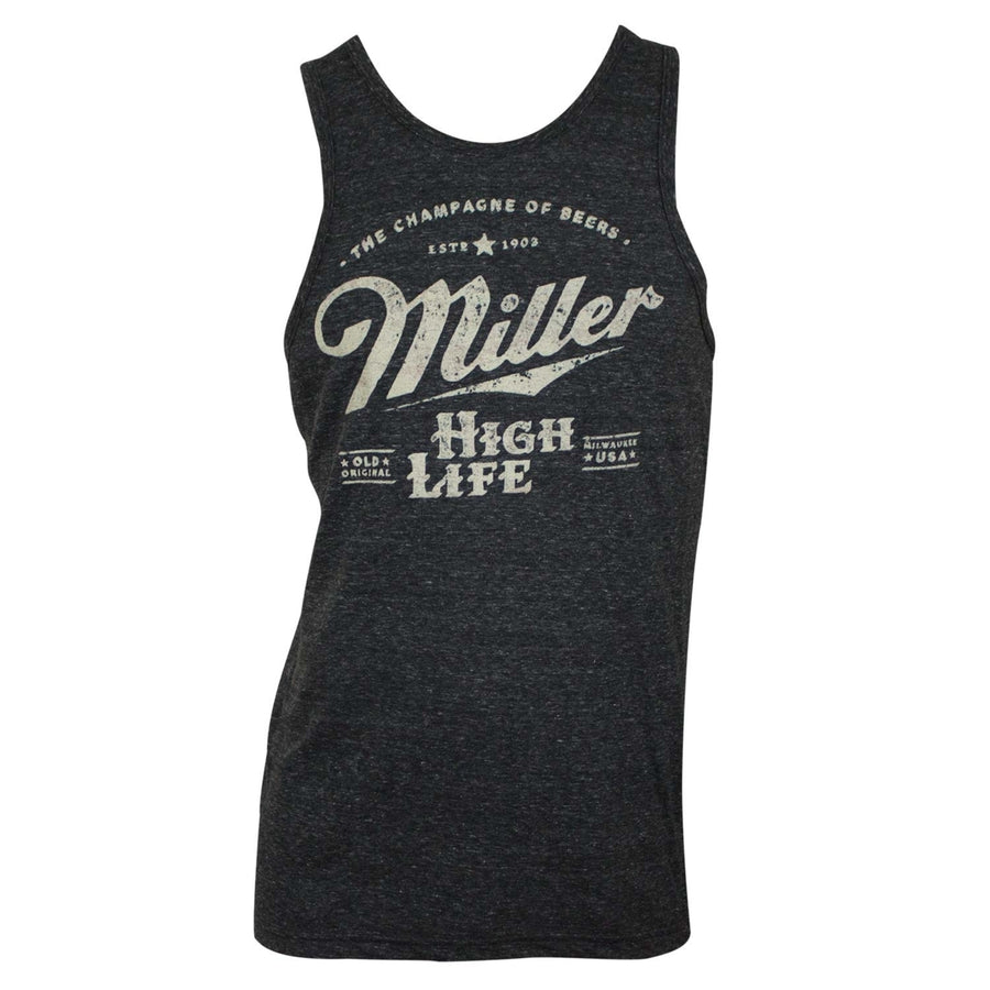 Miller High Life Distressed Logo Tank Top Image 1