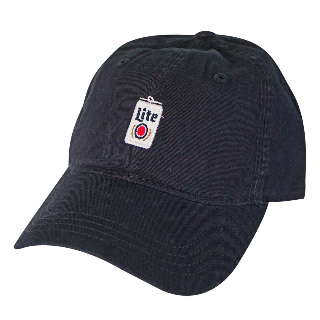 Miller Lite Can Logo Navy Blue Dad Hat Image 1