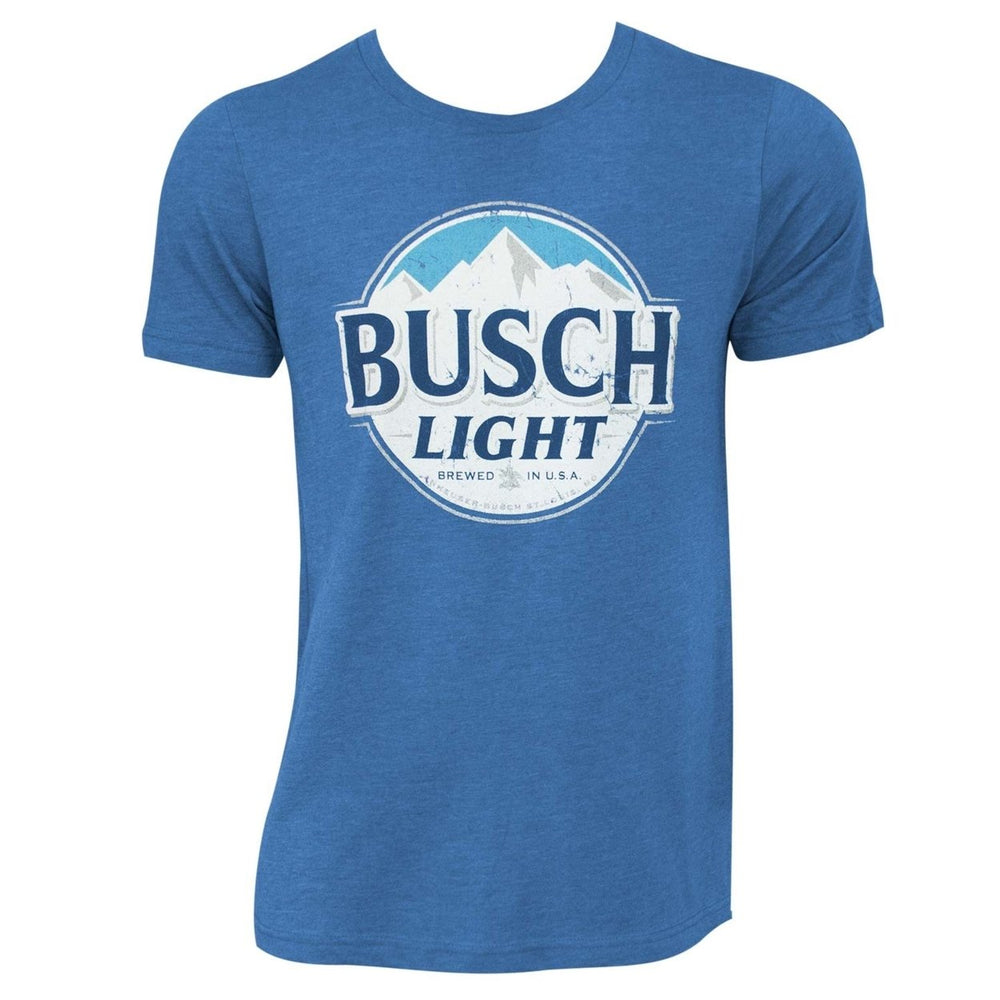 Busch Light Heather Blue Round Logo Tee Shirt Image 2