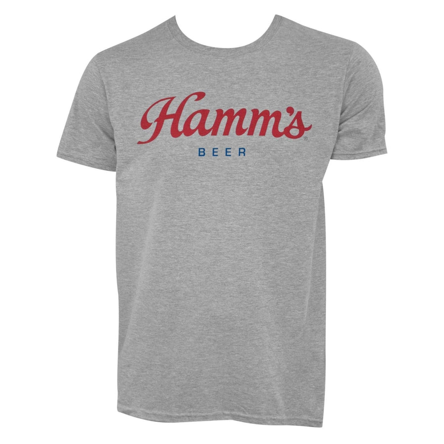 Hamms Script Logo Grey Tee Shirt Image 1