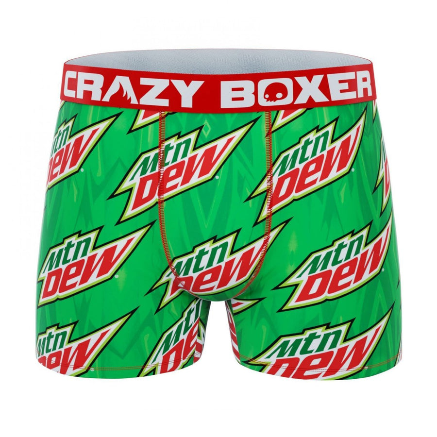 Mountain Dew Green Logo Mens Boxer Briefs Image 1