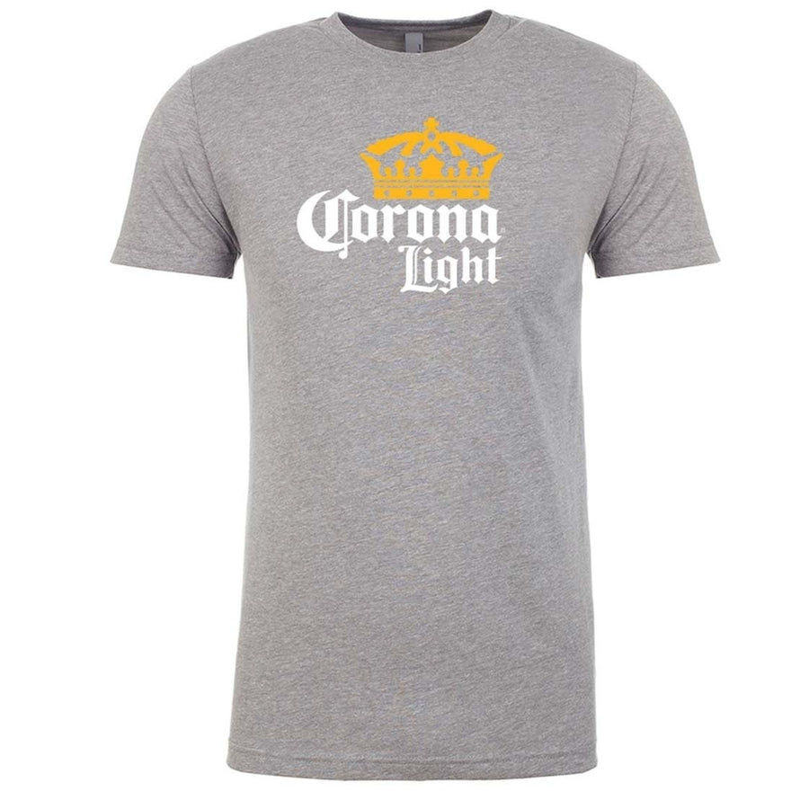 Corona Light Logo Mens Grey T-Shirt Image 1