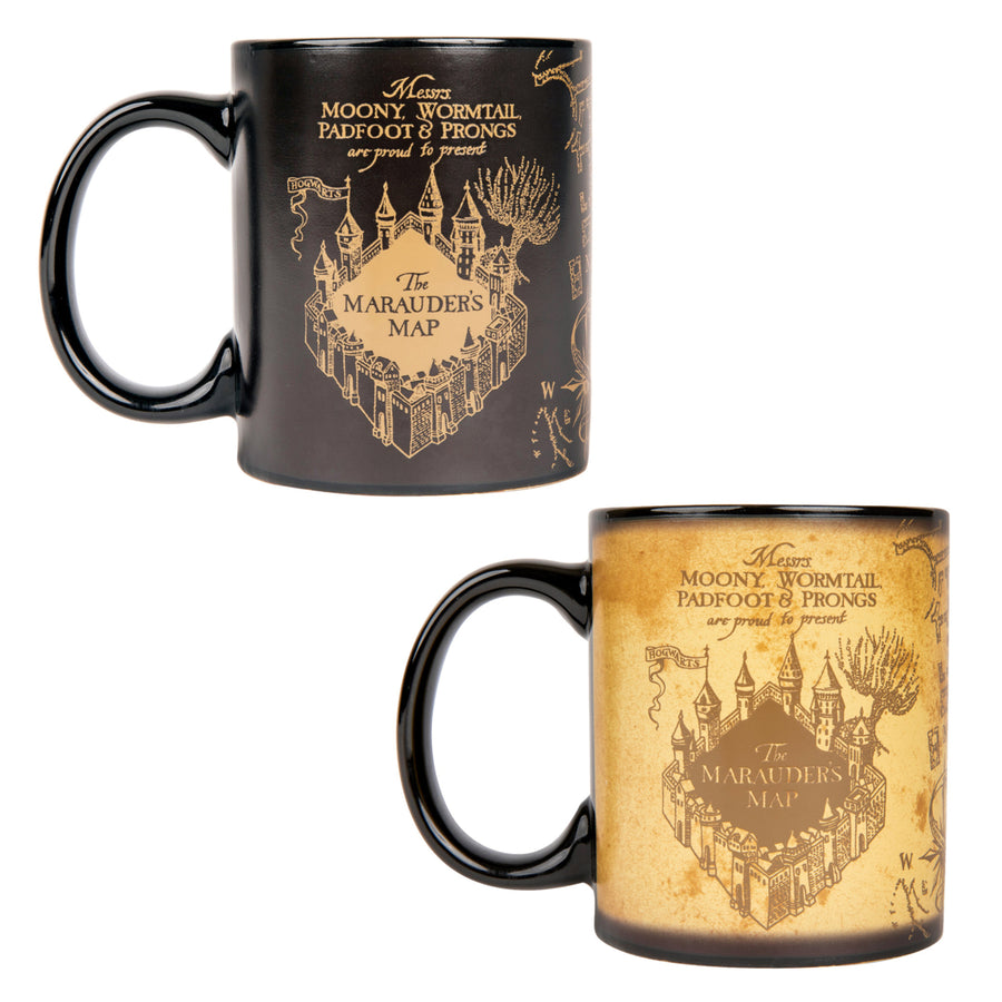 Harry Potter Hogwarts Marauders Map Heat Change Mug Image 1