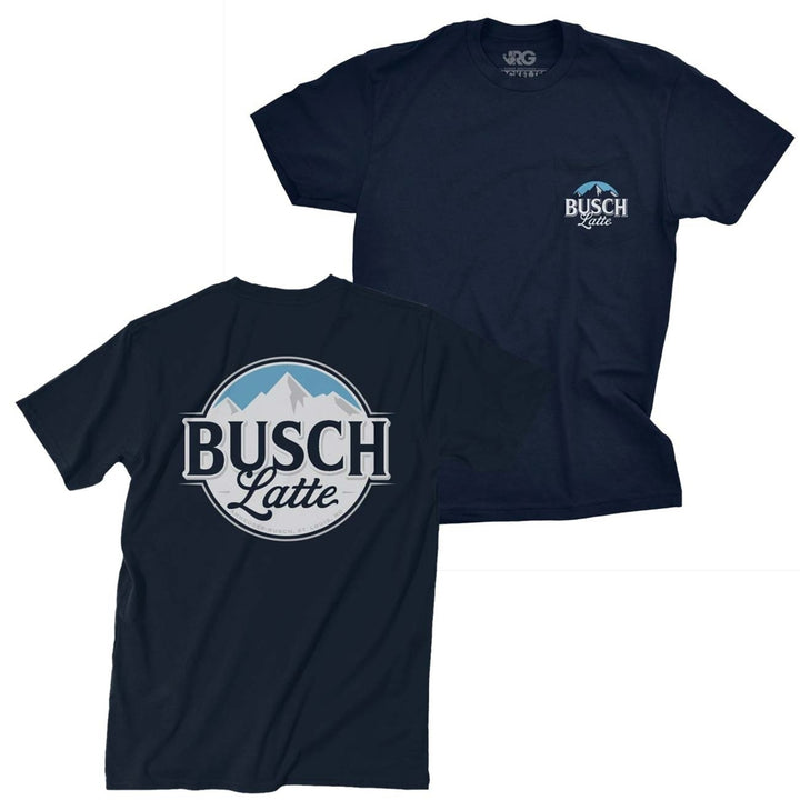 Busch Latte Dark Navy Pocket Tee Shirt Image 1