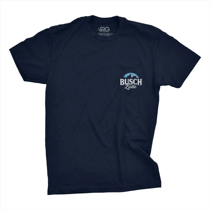 Busch Latte Dark Navy Pocket Tee Shirt Image 2