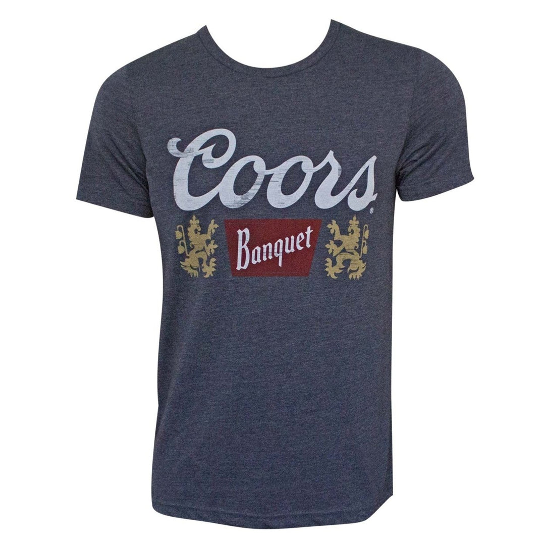 Coors Banquet Mens Navy Blue T-Shirt Image 1