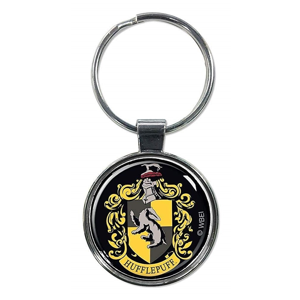Harry Potter Hufflepuff Crest Keychain Image 1