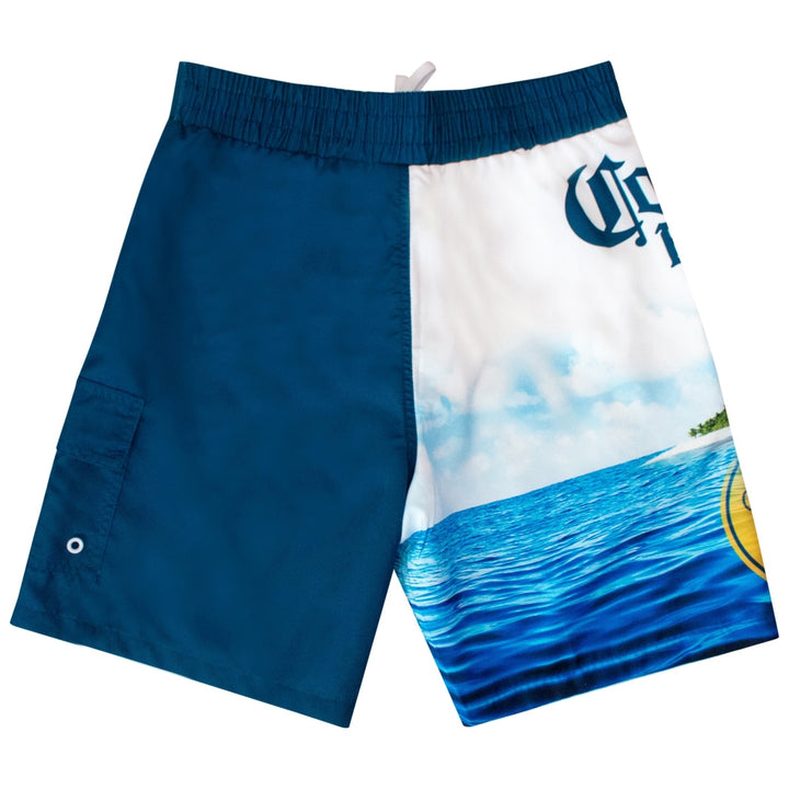 Corona Extra Beach Scene Board Shorts Image 2