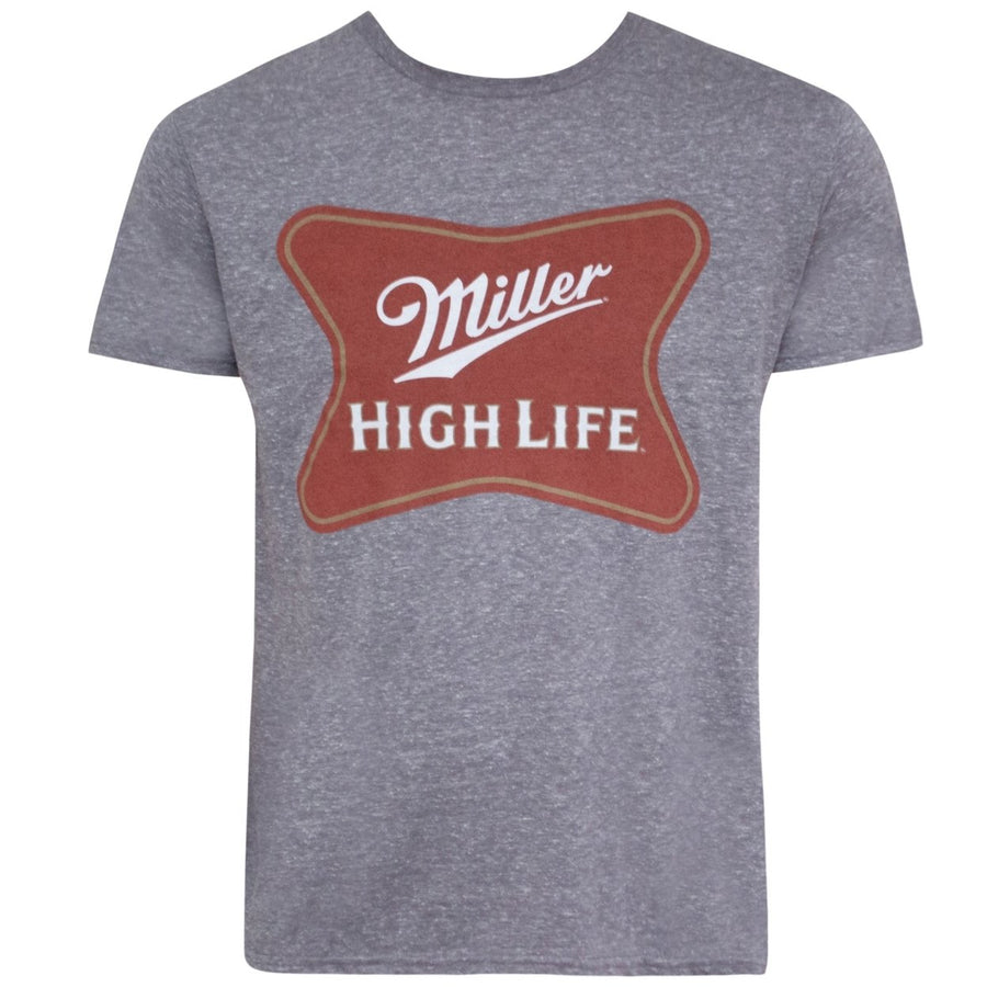 Miller High Life Grey Classic Logo Tee Shirt Image 1