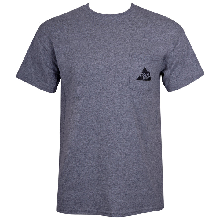 Coors Light Grey Pocket Tee Shirt Image 3