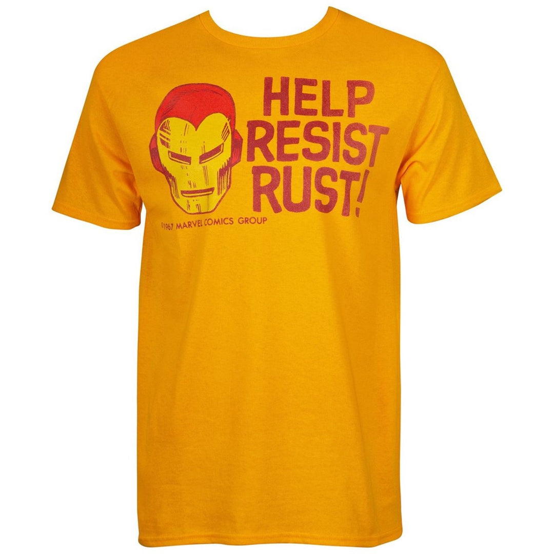 Iron Man Resist Rust Mens T-Shirt Image 1