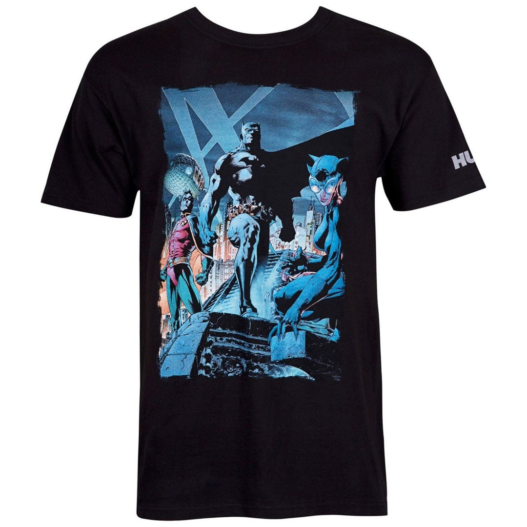 Batman Hush Comic Rooftop Meeting Image Mens T-Shirt Image 2