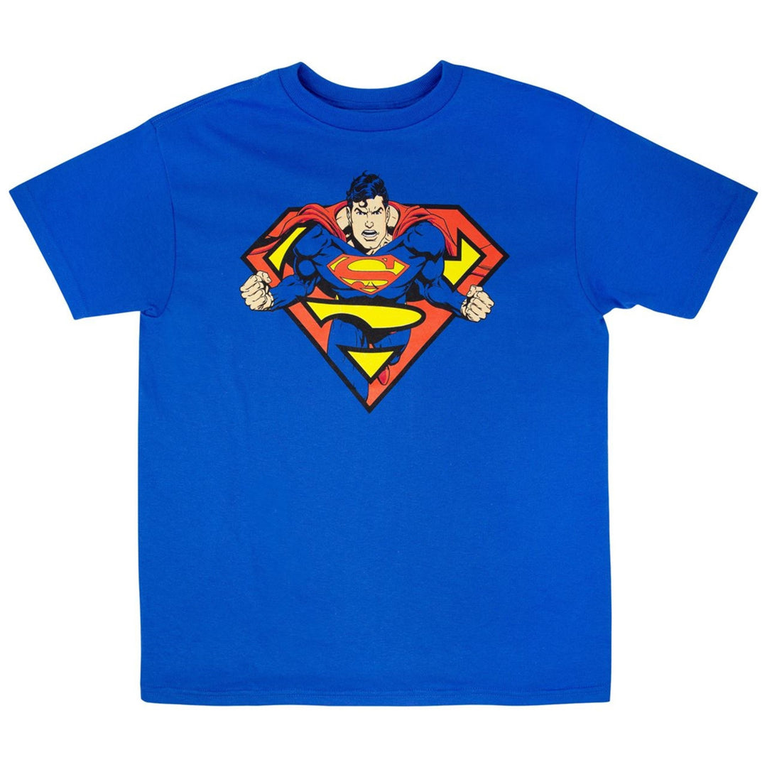 Superman In Shield T-Shirt Image 1