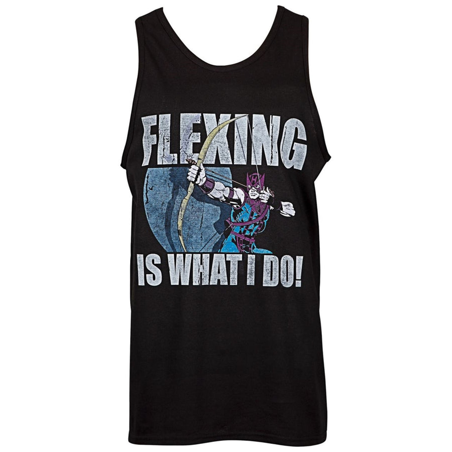 Hawkeye Flexing Is What I Do Tank Top Image 1