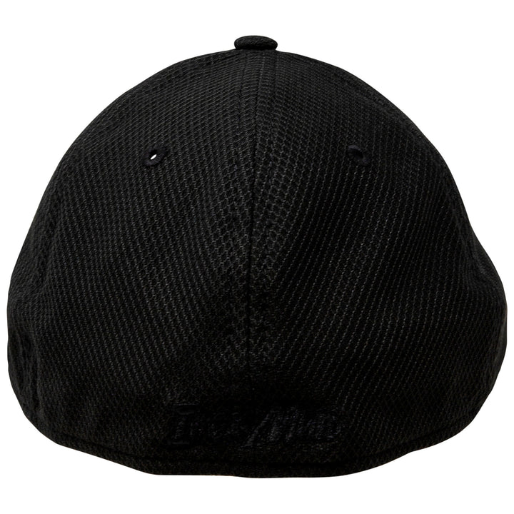 Iron Man Black on Black Era 39Thirty Flex Fitted Hat Image 4