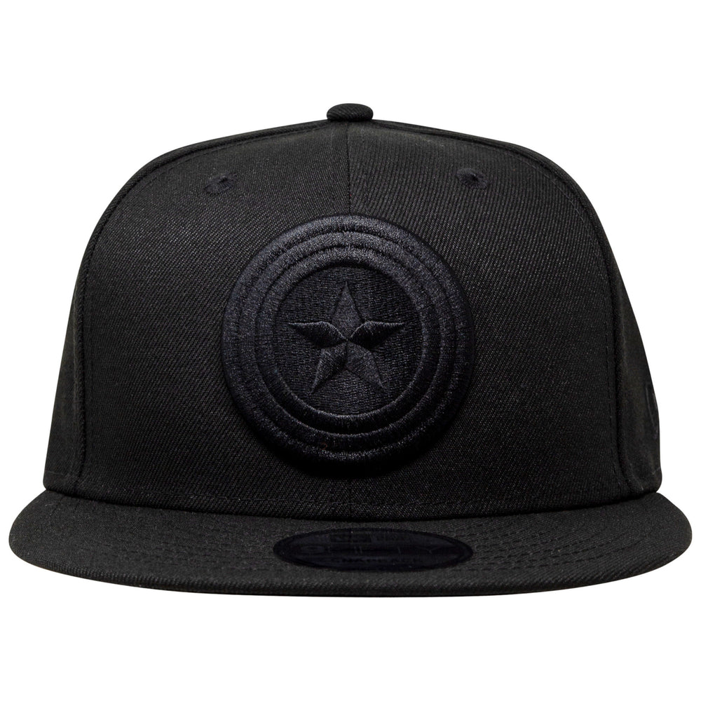 Captain America Black on Black Era 9Fifty Adjustable Hat Image 2