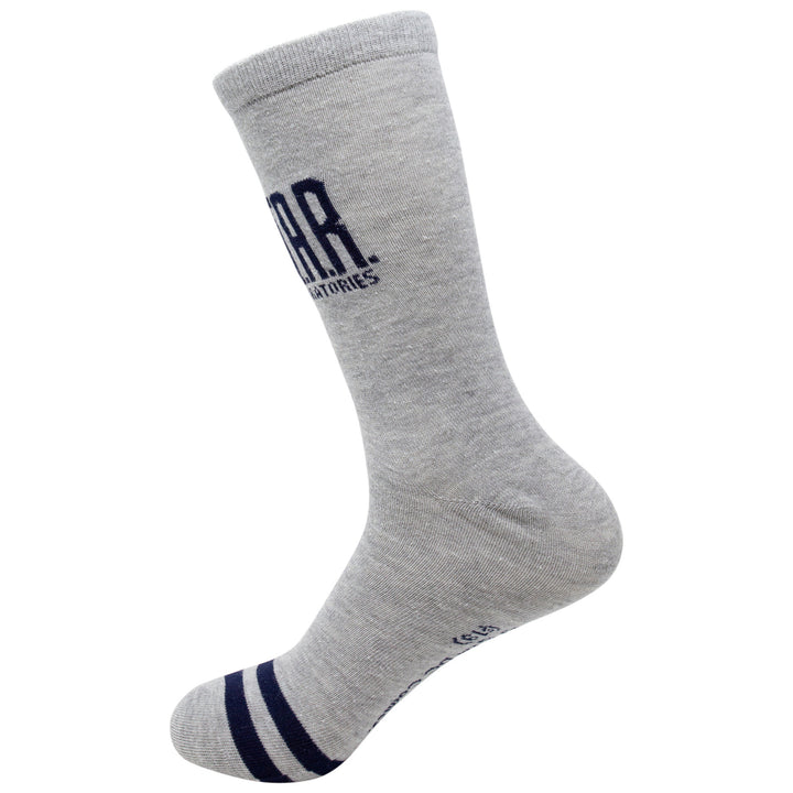 The Flash S.T.A.R. Labs Grey Crew Socks Image 3