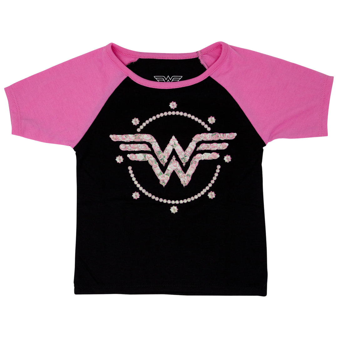 Wonder Woman Kids Bedazzled Symbol T-Shirt Image 1