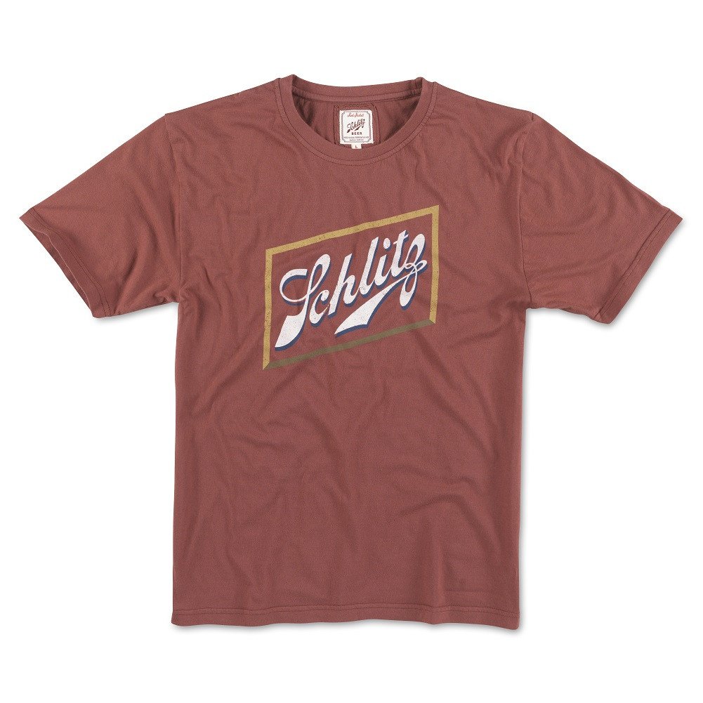 Schlitz Beer Logo Mens Red T-Shirt Image 1