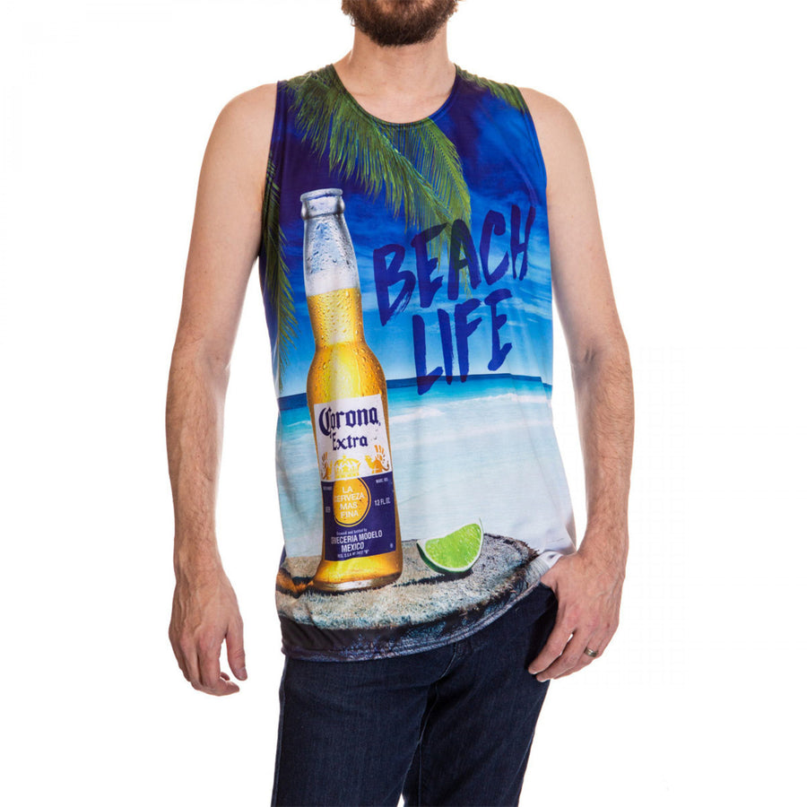 Corona Beach Life Sublimated Tank Top Image 1