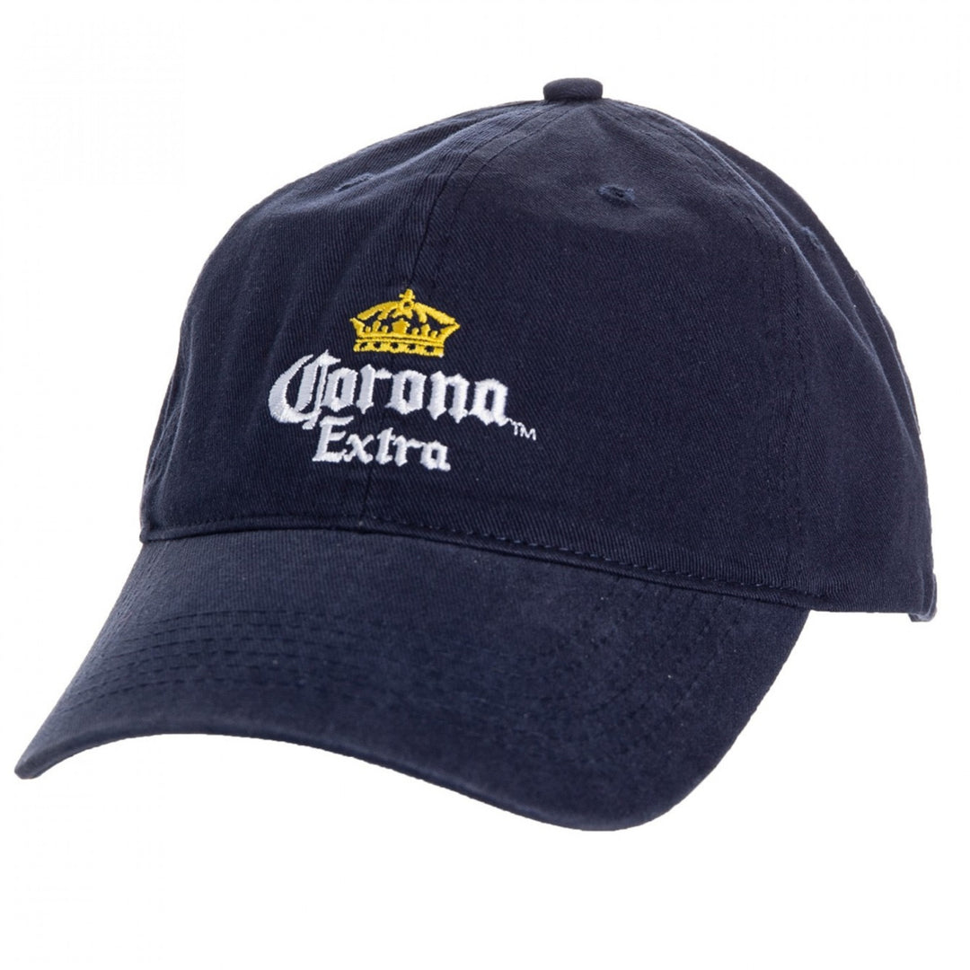 Corona Extra Royal Blue Adjustable Strapback Dad Hat Image 1