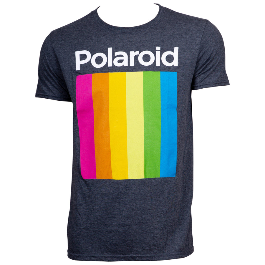 Polaroid Logo Mens Black T-Shirt Image 1