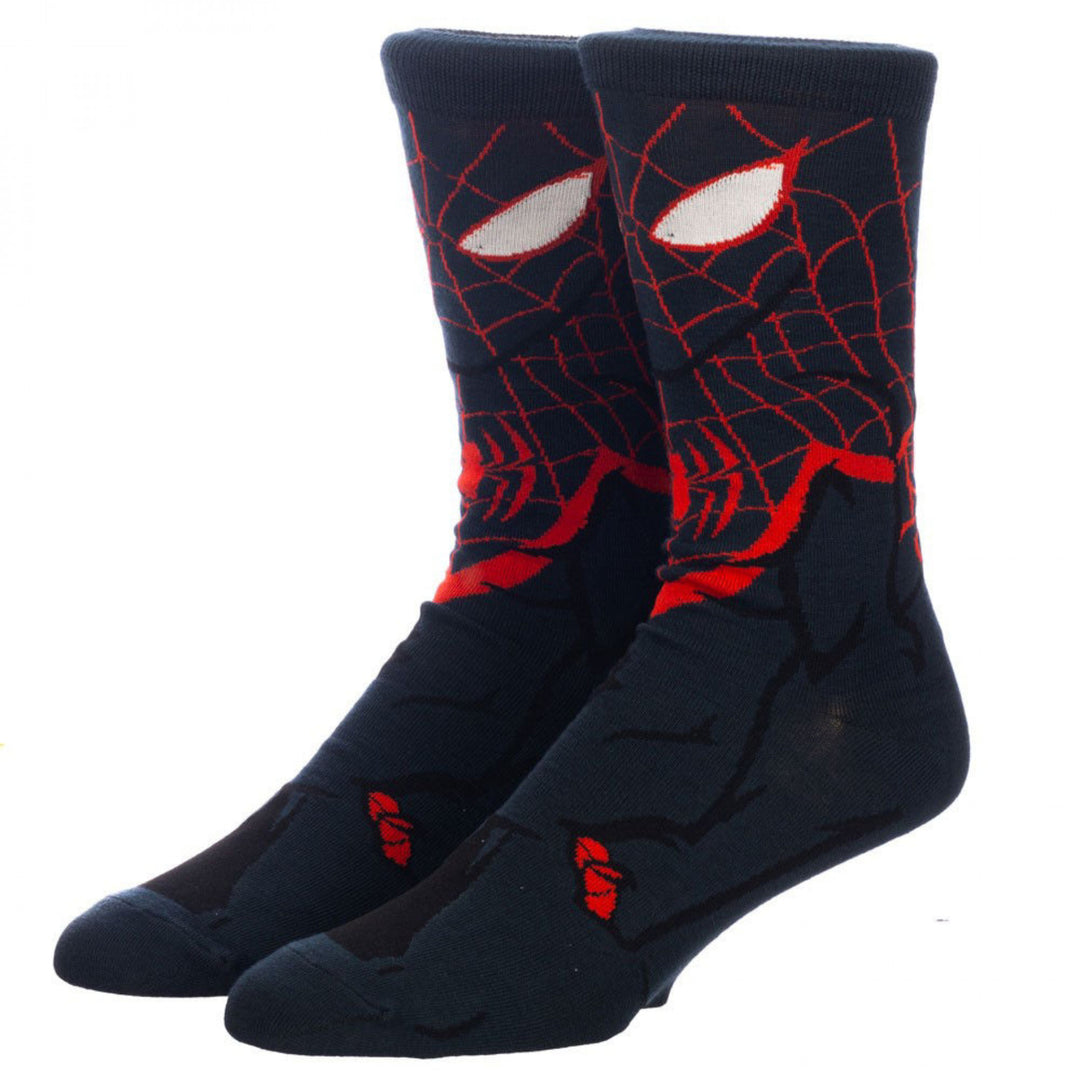 Miles Morales Spider-Man 360 Character Crew Socks Image 1