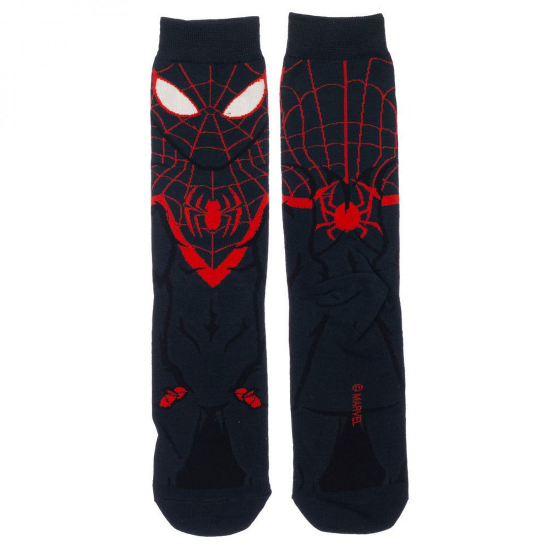 Miles Morales Spider-Man 360 Character Crew Socks Image 2